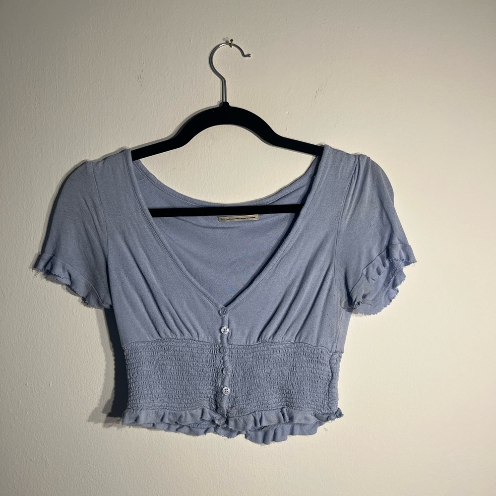 Powder blue Urban Outfitters crop top